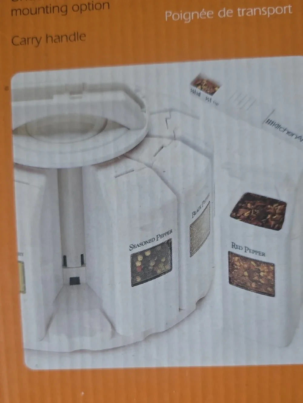 KitchenArt Select-A-Spice Rotating Spice Rack - White